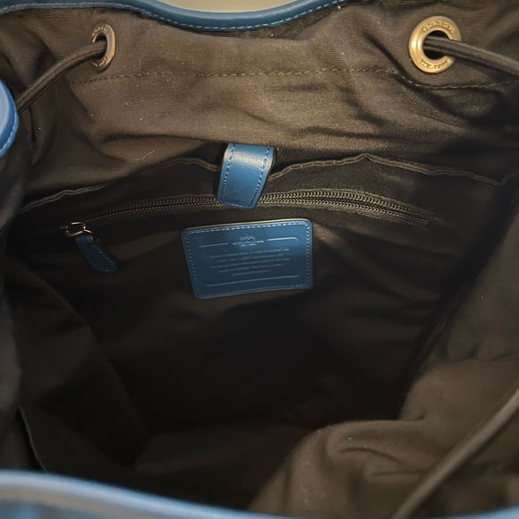 Coach Backpack in Blue. - Picture 8 of 13